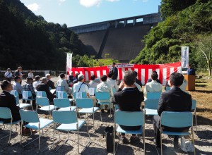 「大山ダムの森」を日本フォレストが引継ぐ活動開会式 及び日田市と森林整備連携協定を締結しました